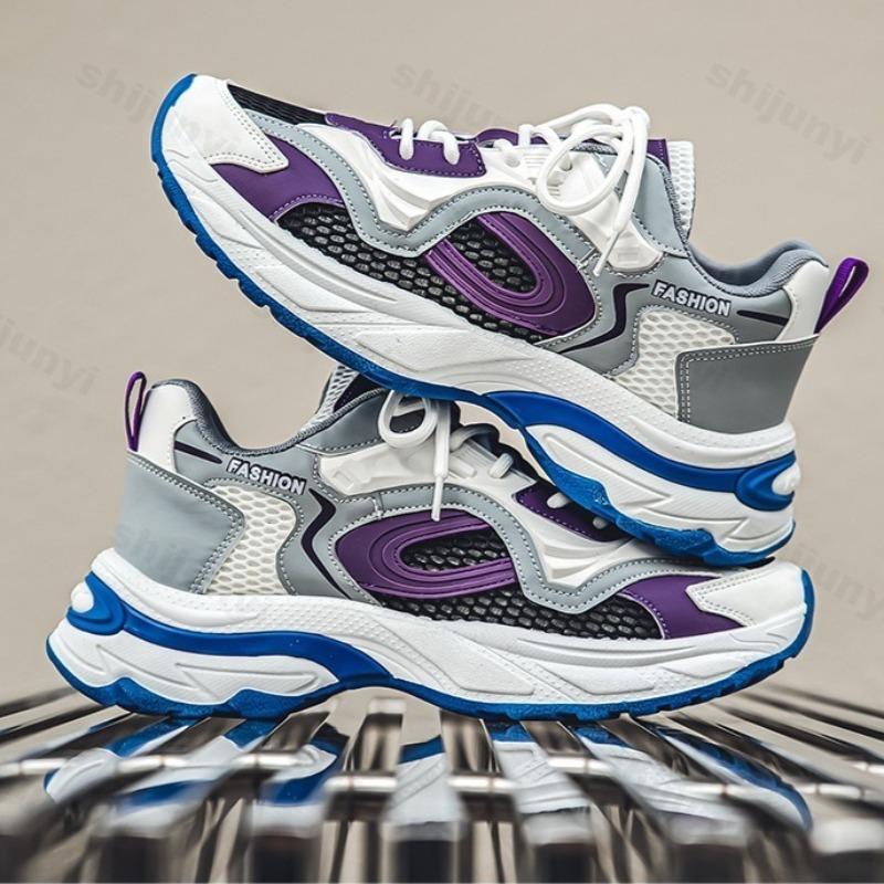 Fashion Men's Fashion Trend Casual Shoes 2025 New Summer Mesh Breathable Comfortable Sports Shoes Versatile Low Top Platform sneakers