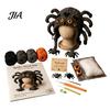 Art Class Supplies Halloween Animal Hood Crochet Kit, Skull Spider Bat Hat DIY Fashionable Earflap Spooky Pumpkin Craft Kit for Adults Teens,
