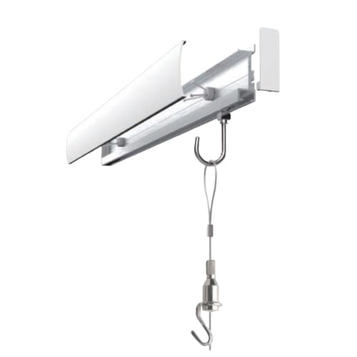 Fukui Metal Craft Rail Sun Picture Rail, 65cm Wide, Hook Type, with Nylon Line Set, Frame, Picture Display, DIY, Rental, Wall Mount, for Drywall, WRS-