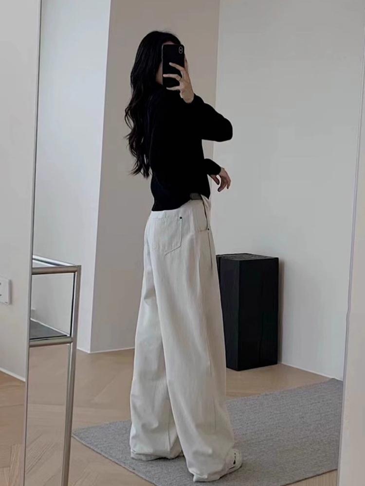 Autumn Winter Korean Fashion Patchwork Tops Women Casual Fake Two-piece T-shirt Elegant Long Sleeved Pullover Slim Contrast Color Clothes