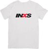 INXS Hudba Unisex Střih pro Muže a Ženy Kvalitní Bavlněné Tričko Bílé.