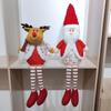 Christmas Plush Doll Desk Decoration Stuffed Toy Sitting Santa Snowman Reindeer Figure For Tabletop Mantels Display