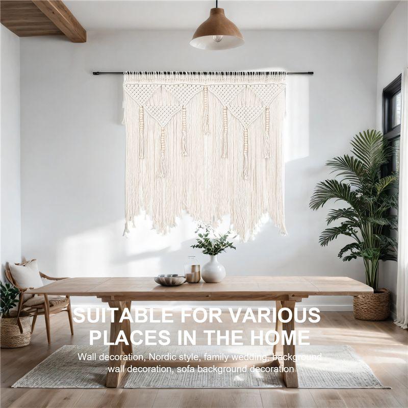 Good-Macrame Wall Hanging Handwoven Bohemian Cotton Rope Boho Tapestry Home Decor