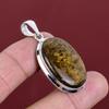 Bronzite pendant 925 sterling silver pendant antique jewelry top quality gemstone pendant handmade jewelry gifts for women statement pendant