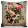 New Elegant Lady Lovely Girl Shakespeare Fantasy Painting Moon Night Swan Dream Trees Cushion Cover Sofa Throw Pillow Case