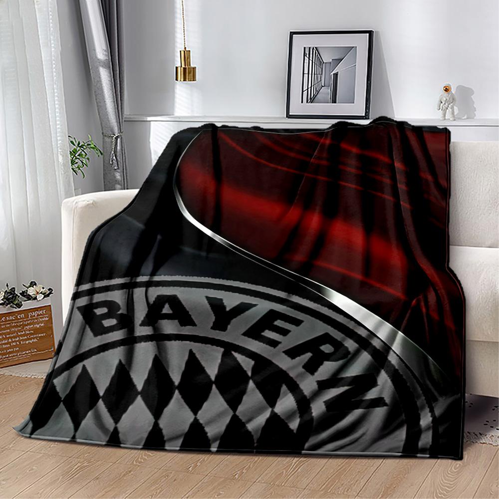 Bayern Munich Blanket Warmthful Decor Suitable for Bedding Couch Bed Four Seasons Universal Playful Design Gift for Travel Home Birthdays