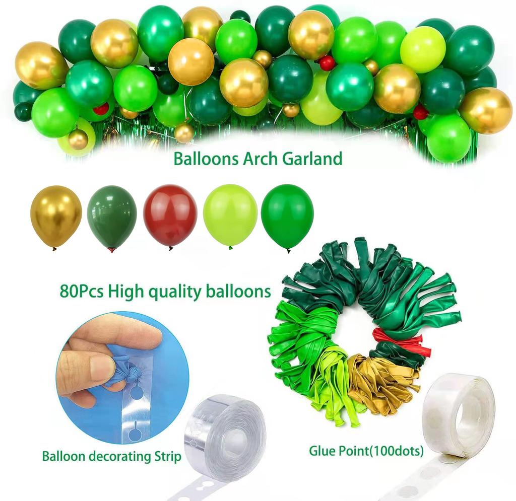 113pcs Dinosaur Birthday Party Decoration Balloons Arch Garland Kit Happy Birthday Balloons Foil Curtains Dino Themed Party Favor