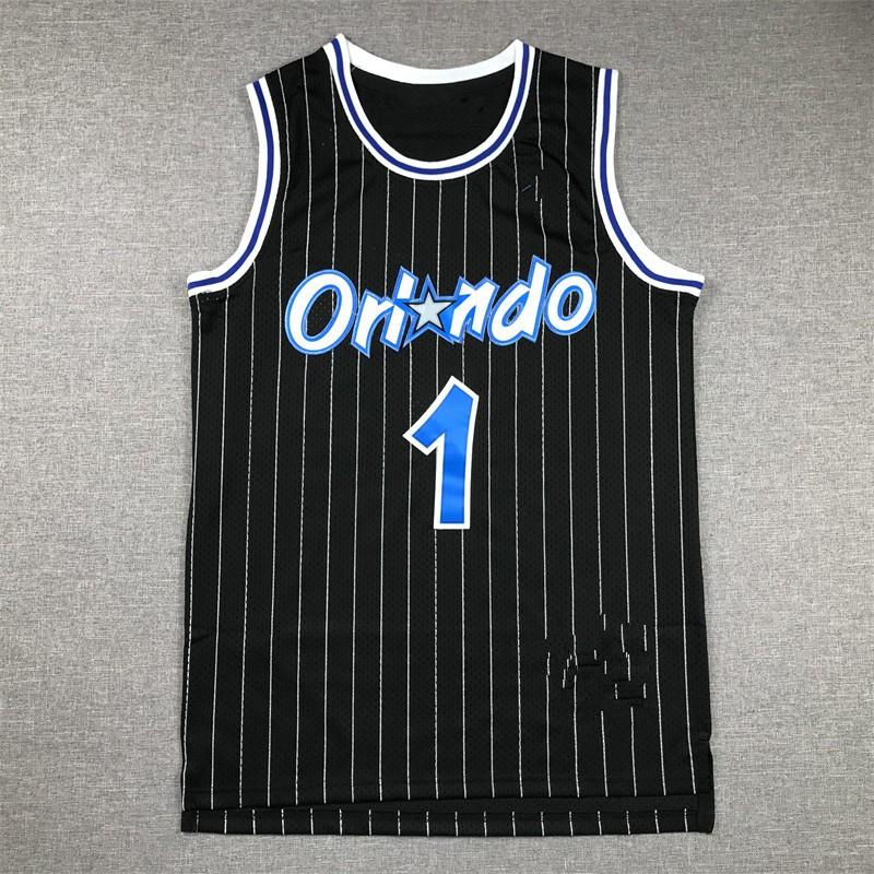 Mens Womens Retro NBA Orlando Magic Penny Hardaway 1 Blue Basketball Jersey Embroidered Mesh Sportswear