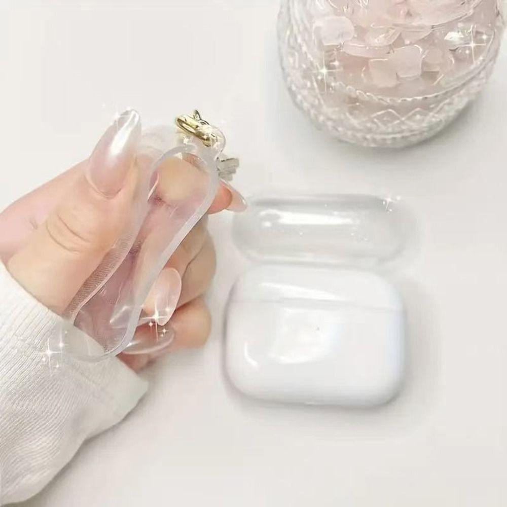 TPU Bluetooth Pouzdro na sluchátka Průhledné třpytivé ochranné pouzdro pro Airpods 1/2/3/4/pro/pro2