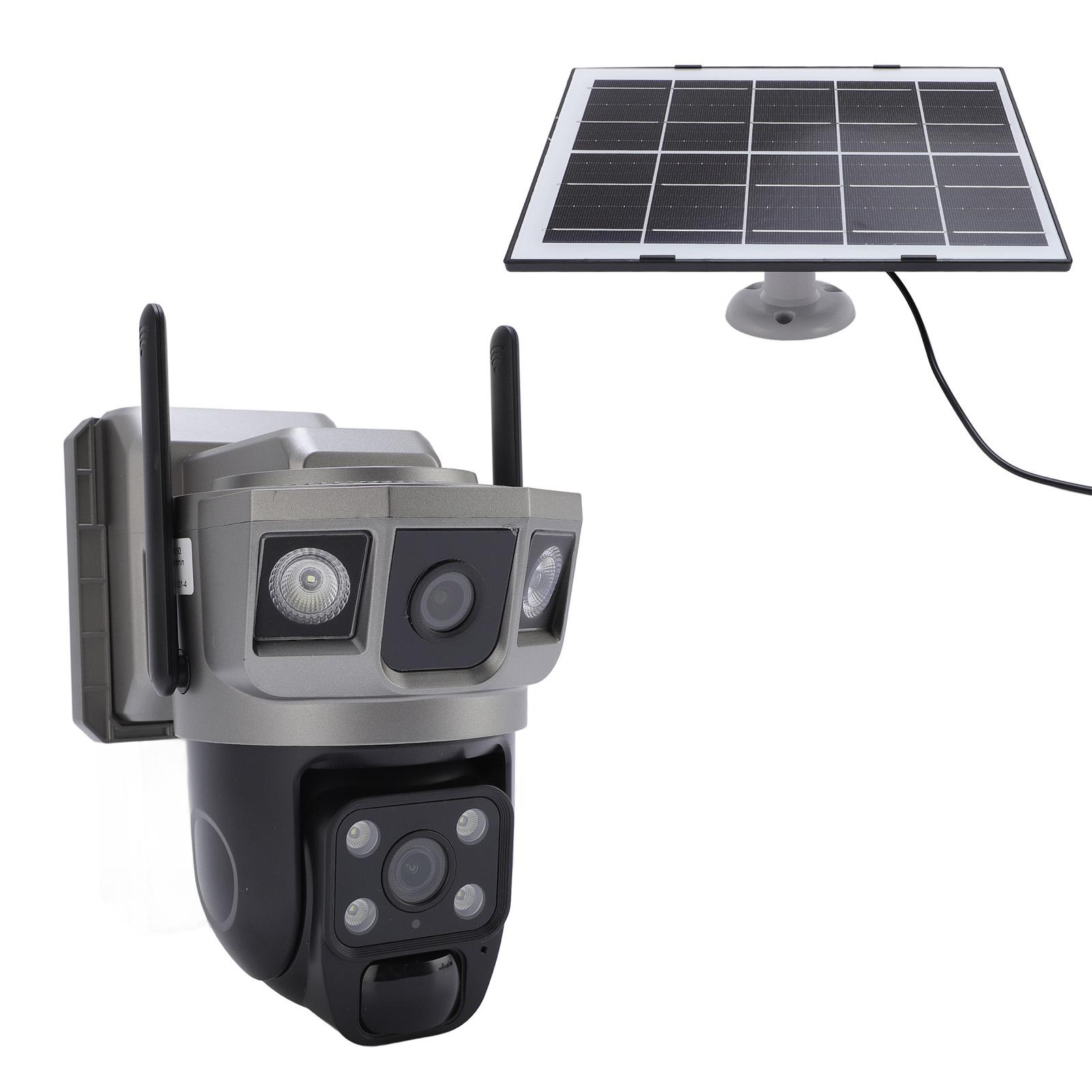 

Solar Battery Camera High Definition Three Screen Waterproofing Outdoor WiFi Home Security