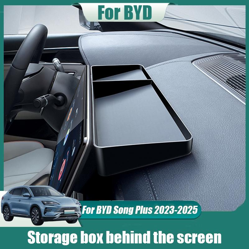 For BYD Sealion 6 Seal U Song Plus DM-i EV 2024 Storage Box Behind Navigation Screen On the Dashboard Interior Modification