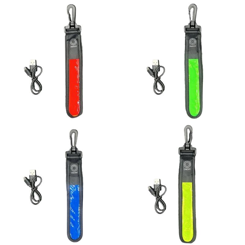 LED Strips Lights Night Reflective Safety Strap LED Reflective Belt LED Hood Light LED Reflective Bag Hanging Ornaments