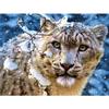 5D DIY Diamantmaleri Leopard Rhinestone Kunstbilde Full Rund Diamantbroderi Dyrebilde Mosaikkdekorasjonssett