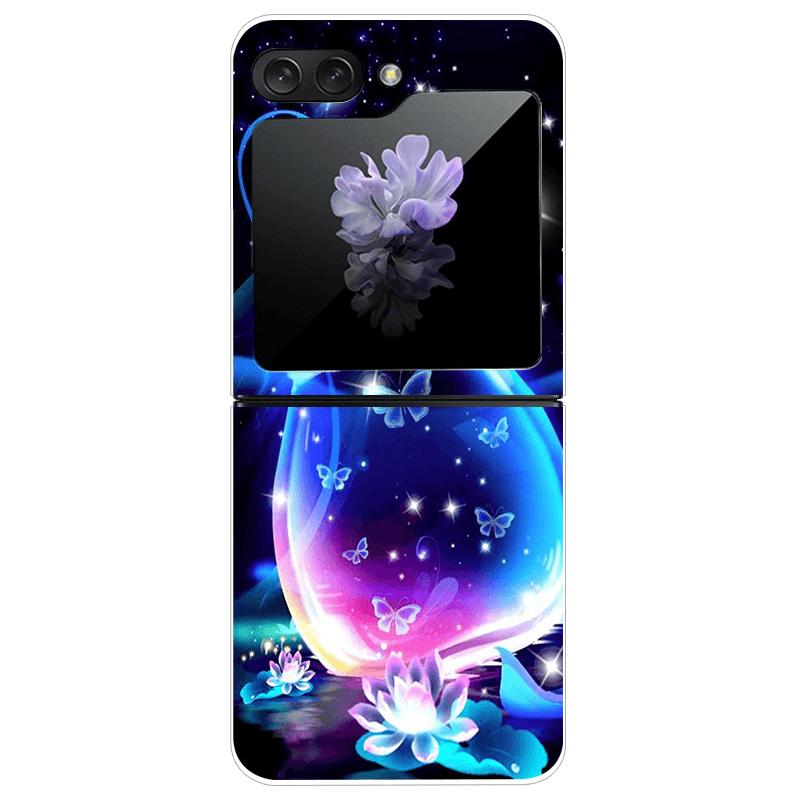 For Samsung Z Flip7 Cases Flip 7 Hard PC Transparent Phone Cover For Samsung Galaxy ZFlip 7 Cool Luxury Clear Shockproof Case