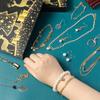1 Set 24 Days Of Xmas Countdown Calendar Surprise Diy Creative Jewelry Charm Making Kit Christmas Advent Calendar Girl Bracelet