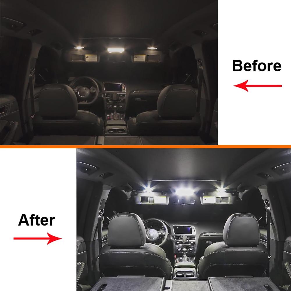Canbus Car Map Dome Bulb For Kia Carnival Venga Sedona Rondo Carens 2002- 2008 2009 2013 2014-2021 LED Interior Sun Visor Light