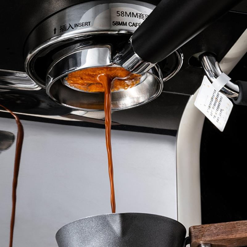 Heat Resistant Ergonomic Coffee Machine Portafilter 58mm Replacement Handle Metal Texture for E61 Series Models