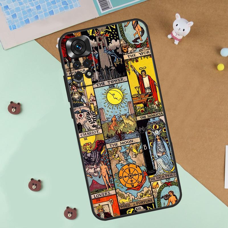 Tarot Card The Hermit Case For Xiaomi Redmi 14C 10C 12C 13C Cover For Redmi Note 14 Pro 13 9 10 11 12 10S 11S 12S