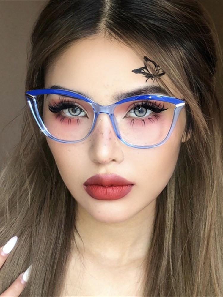 Fashion Myopia Glasses Frame Retro Brand Designer Cat Eye Optical Prescription Eyeglasses Women Computer Eyeglasses Girls