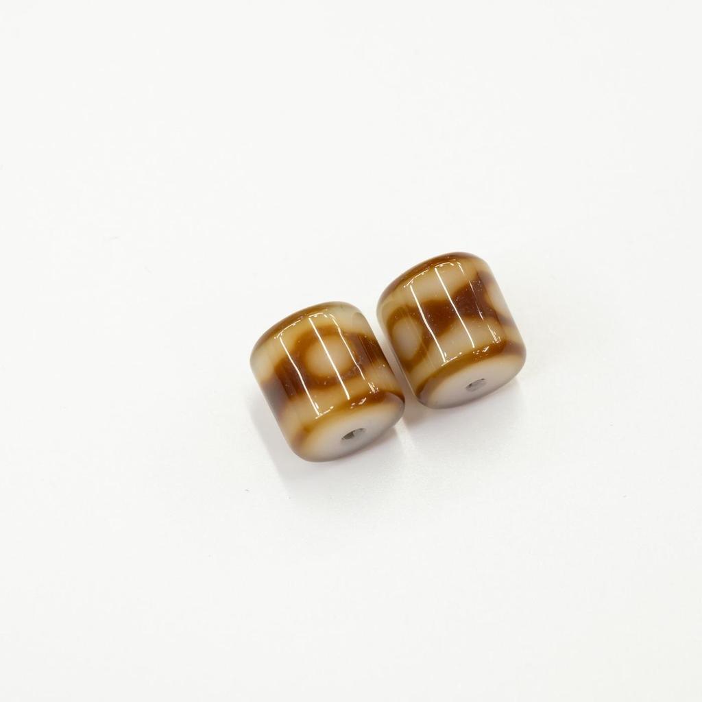 Taiwan Multi-Totem Yellow Dzi Beads: Three-Eyed Agate for DIY Bracelets & Necklaces