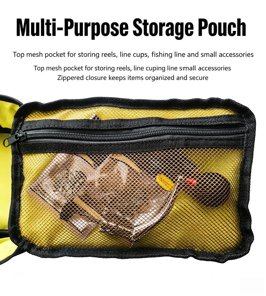 Portable Fishing Tackle Bag Oxford Cloth Hand Carry Removable Dividers Gear Storage Case Fishing Accessories Organizer