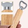 4 Pcs Wooden Corkscrew Bar Bottle Opener Metal Home Decorative Handheld Can Lid Remover Picnic