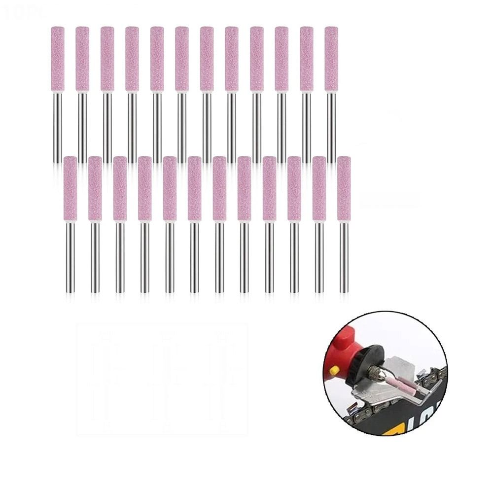 10 Pcs Lime pour Tronçonneuse de Sculpture Affûteur de Tronçonneuse Polissage Bavure Affûtage de Scie