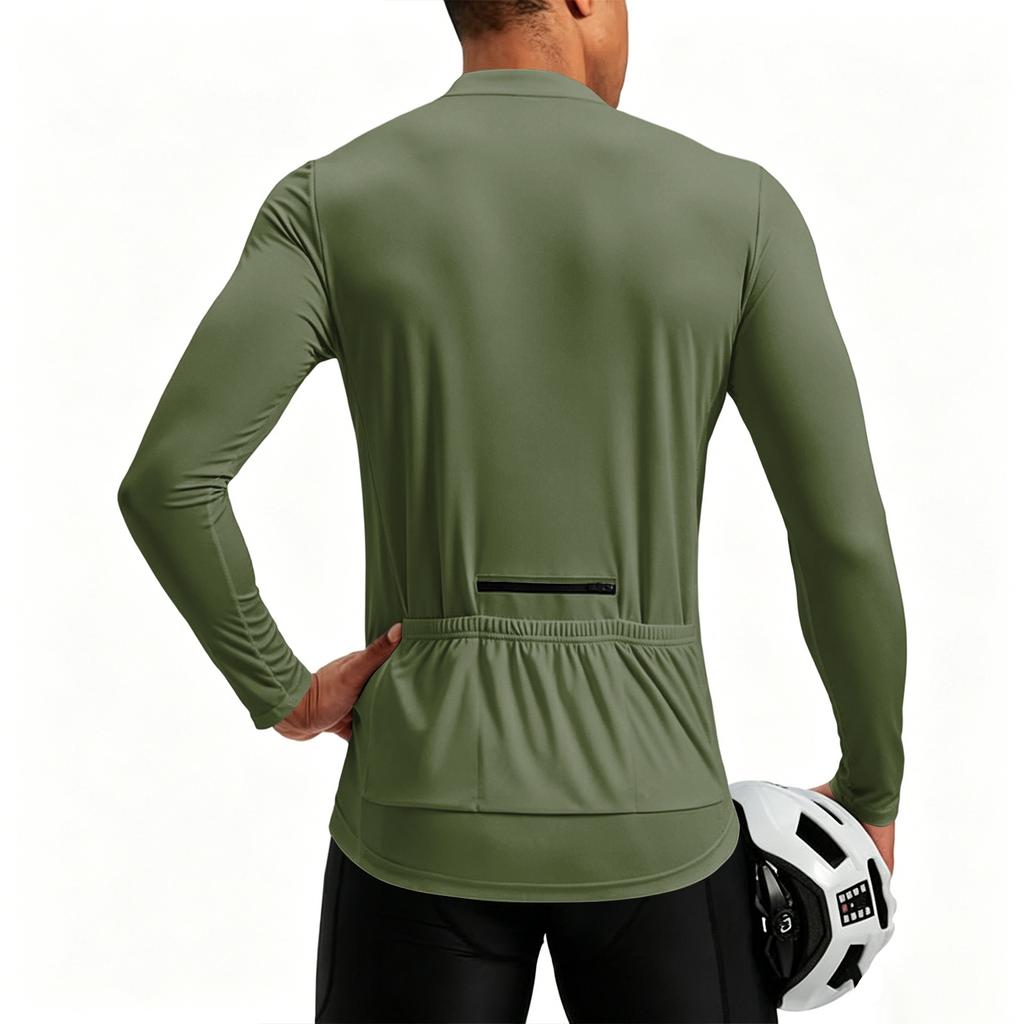 Men's Long Sleeve Quarter Zip Pullover Breathable Quick Dry Athletic Shirt Lightweight Stretchy Performance Top for Outdoor Activities