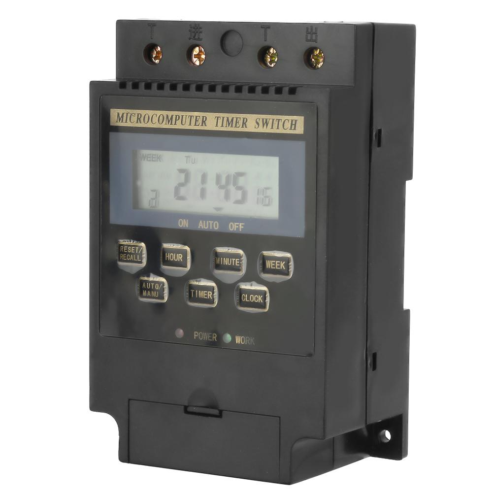KG316T Digital Timer Controller Microcomputer Programmable Timer Switch AC220V 25A