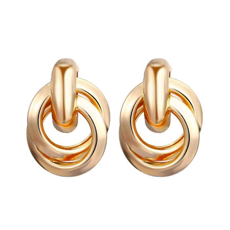 Позолоченные серьги для женщин Ювелирные изделия One Size золотой