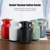 Caraffa termica per caffè da 1 litro Caraffa termica a doppia parete Thermos con bollitore per acqua con manico in legno