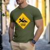 Men's Crew-neck Casual Printed Short-sleeved T-shirt Top