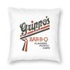 Grippos BarBQ Potato Chips Square Pillowcase Polyester Linen Velvet Printed Zip Decorative Pillow Case Home Cushion Cover