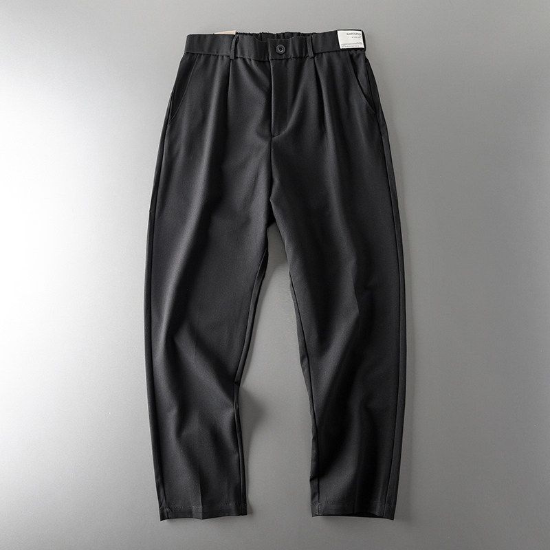 Men's Pants Tail Single Cut Label Straight-leg Casual Pants Men's Fall and Winter All-Matching Pants Export Original Single Men's Stretch Suit Pants