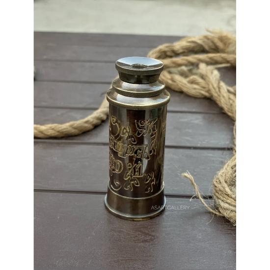 Telescop de buzunar, telescop din alamă antică de 7 inchi I Cadou unic pentru copii, cadou special pentru prima comuniune, cadou de Crăciun