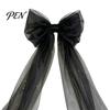 Extra Large Tulle Bows for Parties 79x20 Inch Giant Bow Christmas Tree Topper, Oversized Housewarming Gifts Ornament with Long Streamer Home