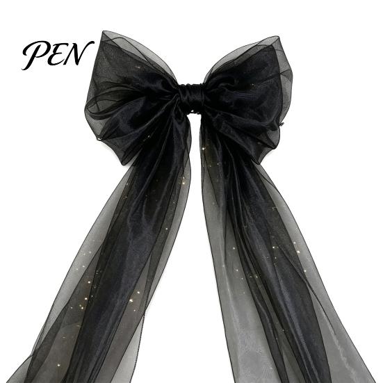 Extra Large Tulle Bows for Parties 79x20 Inch Giant Bow Christmas Tree Topper, Oversized Housewarming Gifts Ornament with Long Streamer Home