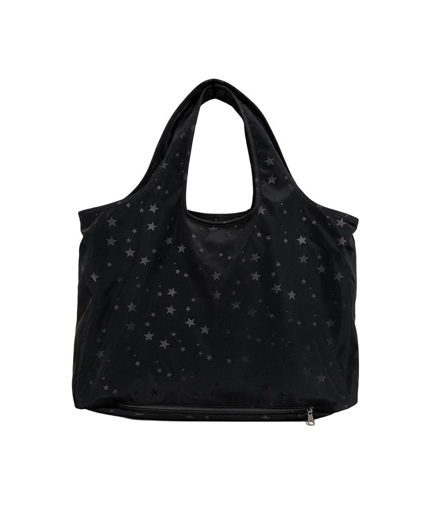 The Green Lab Star Nylon Shopper Bag [Black]