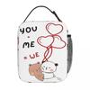 Bubu Dudu Kissing Lunch Bag Vintage Lunch Box Beach Portable Thermal Lunch Bags Print Cooler Bag