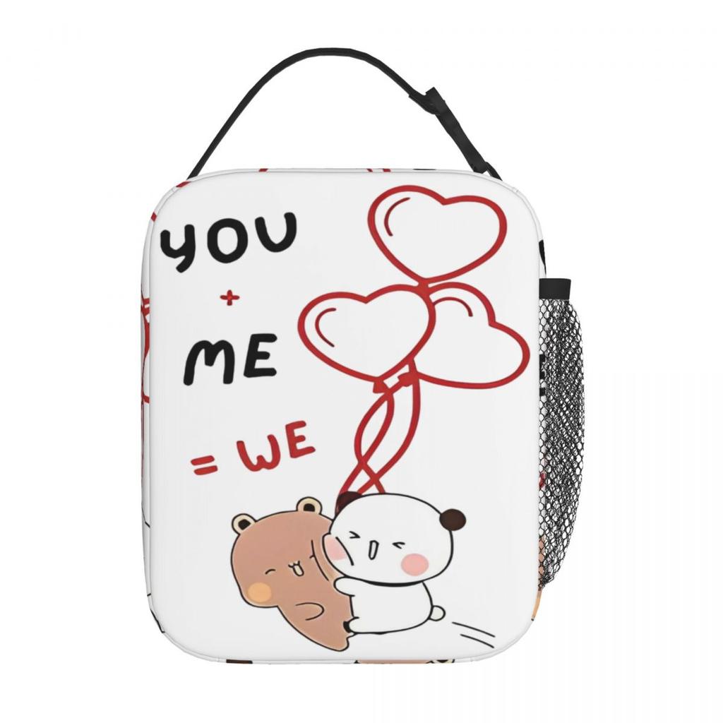 Bubu Dudu Kissing Lunch Bag Vintage Lunch Box Beach Portable Thermal Lunch Bags Print Cooler Bag