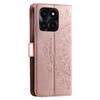 For Honor X6a 4G PU Leather Phone Case Mandala Flower Imprinted Stand Cover Wallet with Strap