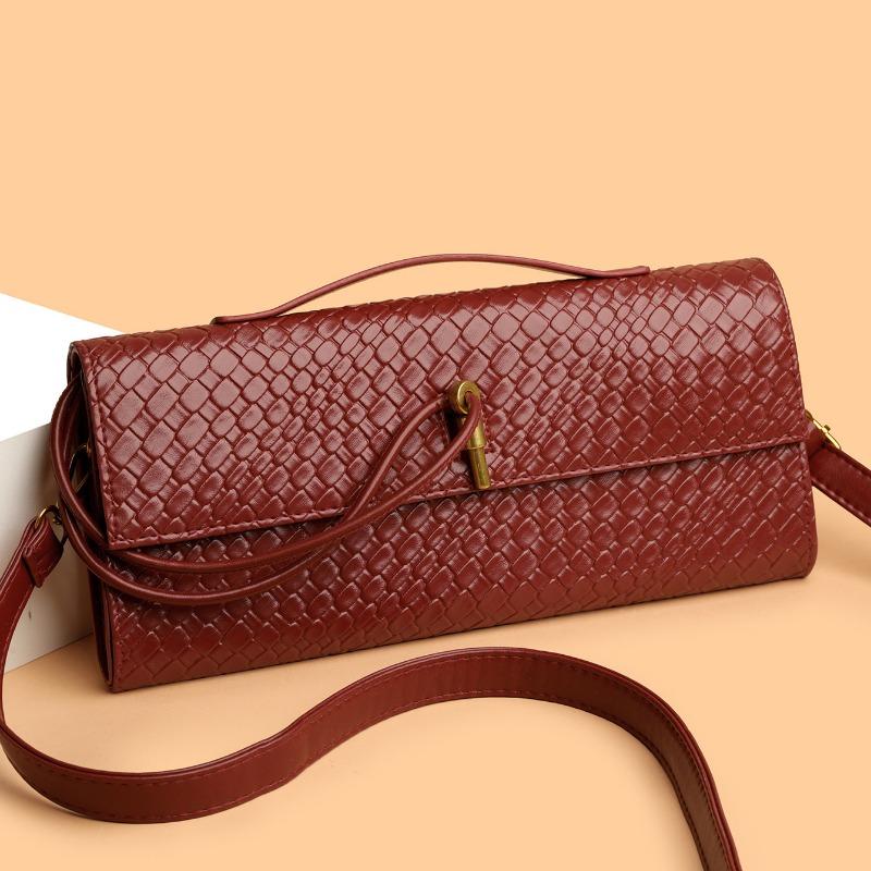 Single-shoulder Baguette Bag, A Niche and High-end Horizontal Hand-held Evening Bag, A Versatile and Elegant Crossbody Bag Casually