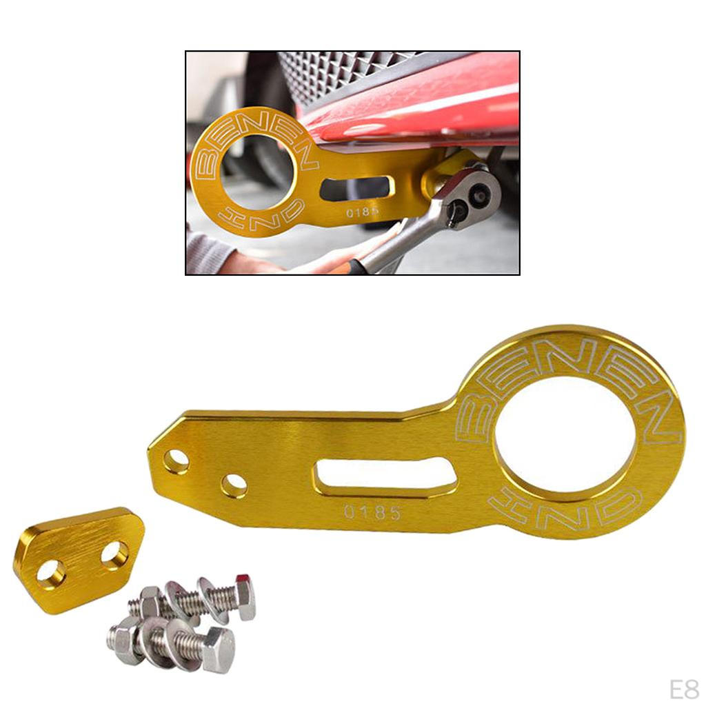 High Strength Rear Tow Towing Hook for Car Auto Trailer Black