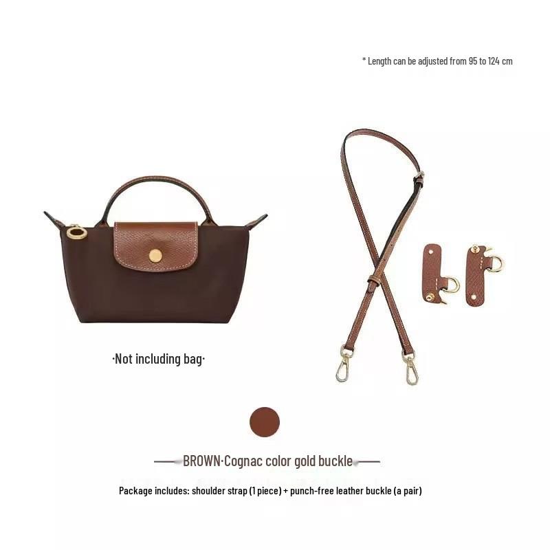 Axelrem med läderspänne för Dumplingväska - Hålfri, 0,9 cm*1,2 cm