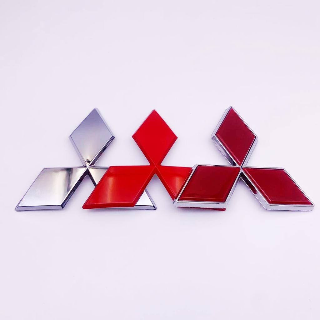 Car Front Hood Emblem Rear Trunk Badge Sticker for Mitsubishi Lancer 9 Pajero ASX Outlander Galant Mirage Accessories Decal Logo