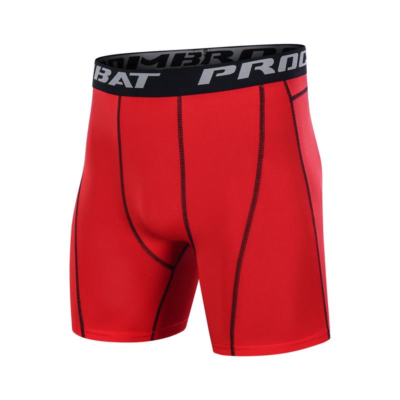 Men's Quick-Dry High-Elastic Basketball Running Shorts 6014: Sweat-Wicking, Tight-Fit Base Layer for Training