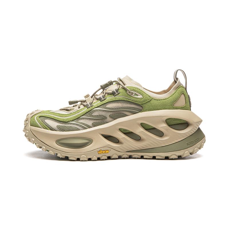 Li Ning Ranger Casual Sports Running Shoes Women s Milk Tea Yellow/Moss Green/Eaglewood Green AZGW312-2 37