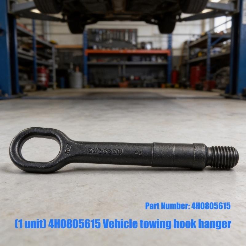 Tow Bars Universal for A8L S8L 4H0805615 Replacement Towing Eye Hook Hitch Unit Rustproof Black Automotive Accessory