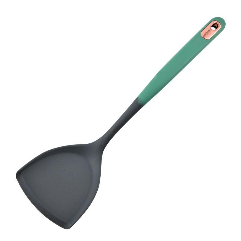 Heat Resistant Wooden Handle Spatula Soup Spoon Skimmer Home Cooking Spatula Non-Stick Cooking Set Kitchen Utensils