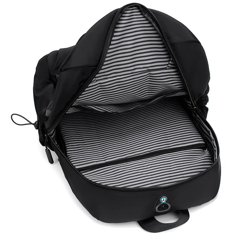 Autumn and Winter Casual and Fashionable Simple Style Men's Backpack Computer Bag Usb Charging Hole Commuter Backpack